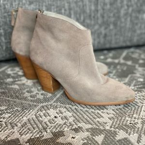 Grey Suede booties